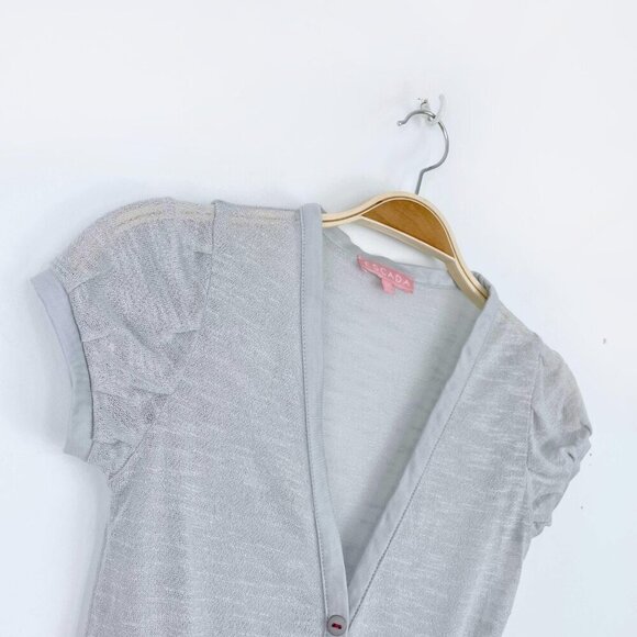 ⚡️SOLD⚡️ escada short sleeve light knit cardigan top - Picture 8 of 8